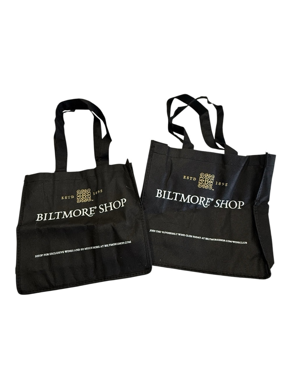 Set of 2 Biltmore Estate Wine Tote Bags